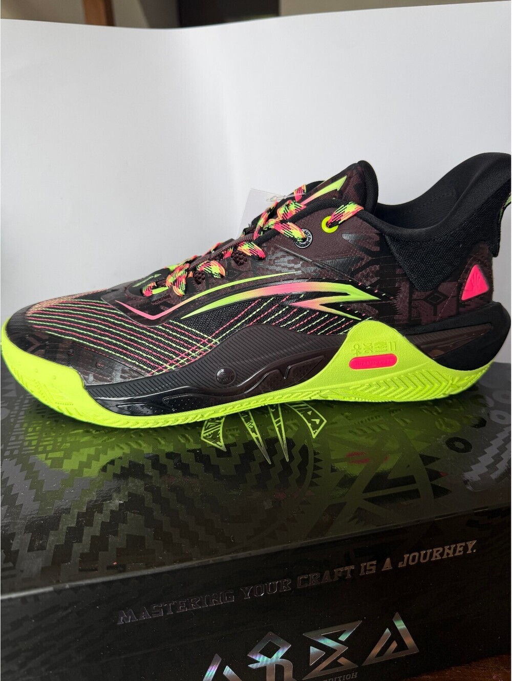 Anta KAI 1 Speed Men's Basketball Shoes US 13 Black/Brown/Yellow
